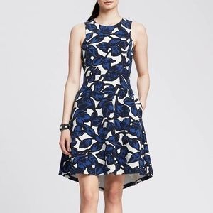 BANANA REPUBLIC blue floral dress